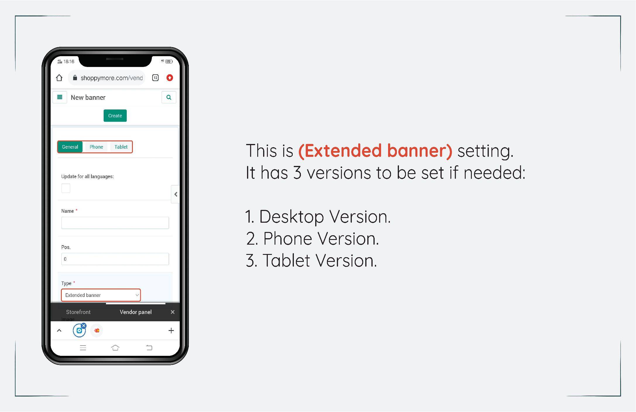 How to manage banner using mobile 5